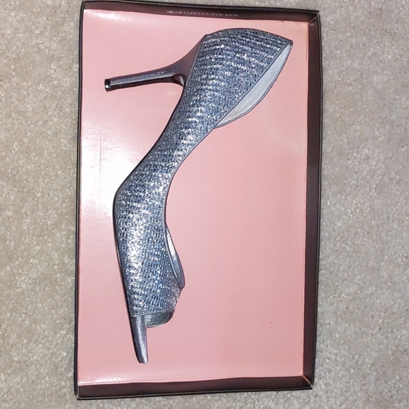 Open Toe Sequin Heels - Picture 6 of 7